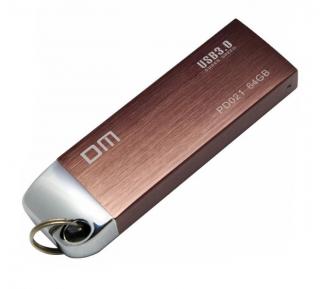 16GB USB flash disk / DM 3.0 hnědý + OTG adaptér