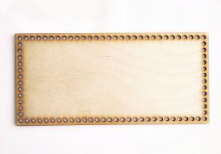 Dřevěná vyřezávaná podložka 25 x 12 cm / OBDELNÍK