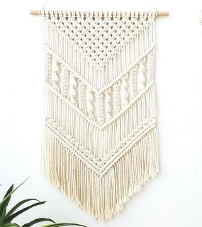 Macramé závěs / BOHO dekorace HIPPIE 016