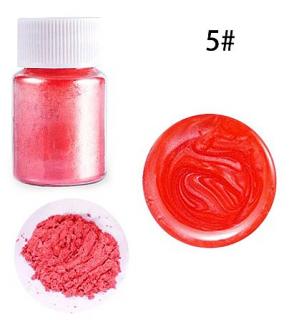 MICA minerální prášková barva 10g / JEDNOTLIVĚ Barva: Červená