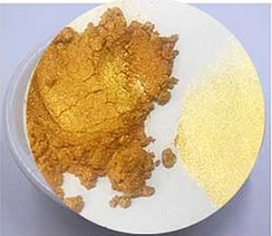 MICA přírodní práškové barvy 25g / JEDNOTLIVĚ Barva: Zlatá
