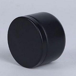 Plechová krabička víčkem metalická 50 ml Barva: Černá