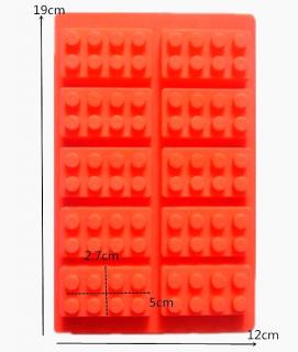 Silikonová forma - set 10x LEGO KOSTIČKY