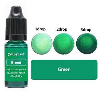 Tekutá barva na tvoření Colorart 10ml / 1 ks Barva: Zelená