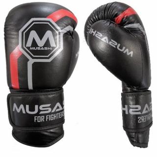 Boxerské rukavice MUSASHI Thai 3.0 - černo/červené Váha - unce: 10 oz