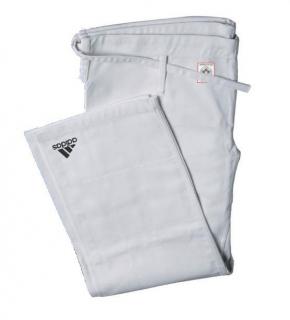 Kalhoty na judo Adidas IJF - bílé Na výšku: 165 cm