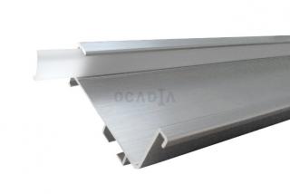Zásuvkový úchytový profil LED  S056 nerez broušený, černá , bílá, antracit, hliník Délka 2,05 m antracit