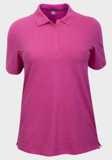 Dámské tmavě růžové polo tričko s límečkem A1879 Velikost: 46