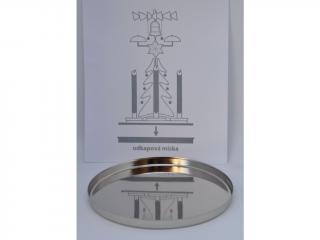 Podmiska odkapová miska stříbrná - náhradní díl k Andělskému zvonění