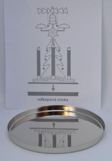 Podmiska stříbrná - náhradní díl k Andělskému zvonění