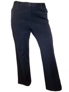 Tmavě modré pružné dámské kalhoty A1838 Velikost: 38