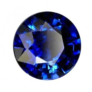 Ebenový prsten s kamenem na přání Kámen: safír broušený modrý tmavý, Velikost: L (55-56)