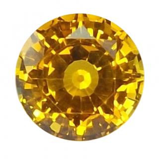 Ebenový prsten s kamenem na přání Kámen: safír broušený žlutý, Velikost: XXL (59-61)