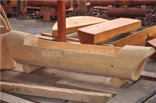 Dřevěné koryto bez zdobení Ochranný olejový nátěr: Olejový nátěr - výběr odstínu