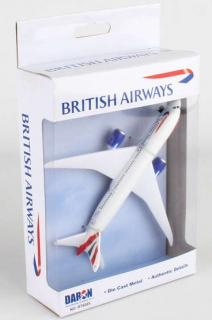Hračka letadla Boeing 787 British Airways