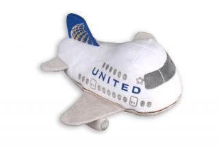 Plyšové letadlo United Airlines