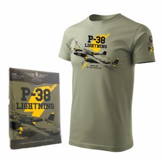 Tričko Lockheed P-38 LIGHTNING Velikost: XL