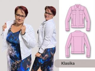Albína (bundička) Výšková skupina: 170 cm, Forma: PDF střih A0 (díly vedle sebe, k vytištění v copy studiu)