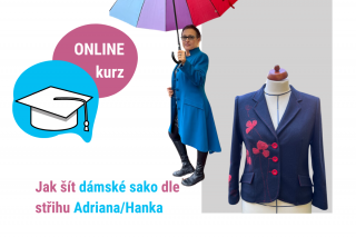 Dámské sako 2v1 (Adriana/Hanka) - ONLINE KURZ