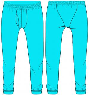 Funkční kalhoty | STŘIH | Dětské prádlo Forma tisku: Papírový střih (díly vedle sebe)