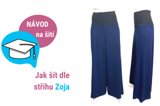 Kalhotová sukně Zoja - NÁVOD na šití