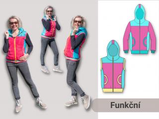 Martina (bunda) Výšková skupina: 150 cm, Forma: Střih v digitální podobě (PDF) na A4 (k vytištění doma)