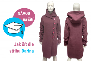 Mikina/kabátek Darina - NÁVOD na šití