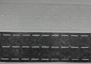 Nažehlovací výztuž (vlizelin), perforovaný pásek | metráž barva: bílá, Šířka pásku: 40 mm