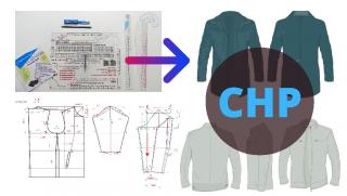 Pánská bunda | Konstrukce střihu | Nadstavbový kurz k sadě Chytré pravítko