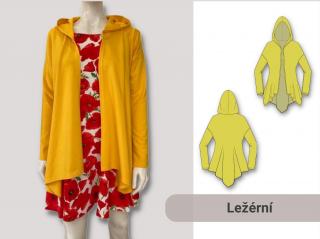 Regina (cardigan) Forma: Papírový střih (díly přes sebe)