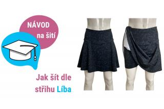 Šortkové legíny se sukní Líba - NÁVOD na šití