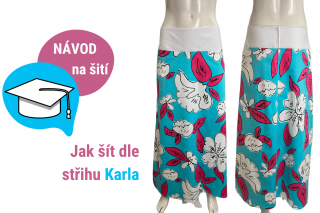 Sukně Karla - NÁVOD na šití