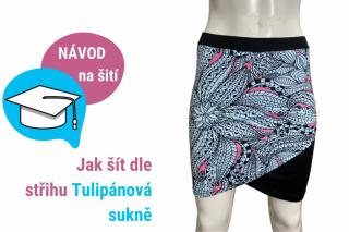 Tulipánová sukně - NÁVOD na šití