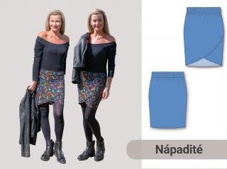 Tulipánová sukně Výšková skupina: 170 cm, Forma: PDF střih A0 (díly vedle sebe, k vytištění v copy studiu)