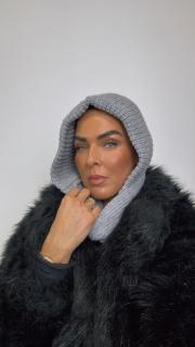 BALACLAVA - KUKLA S ŠÁLOU grey Velikost: one-size