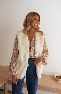 BERÁNKOVÁ VESTA cream Velikost: one size S/M