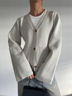 CARDIGAN S KAPSAMI taupe Velikost: M/L