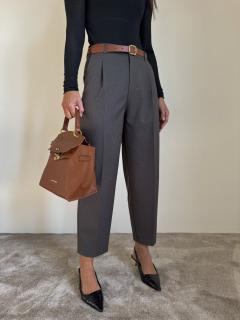 KALHOTY KE KOTNÍKŮM S PÁSKEM káro grey Velikost: XS