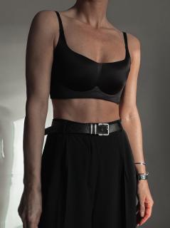 NEOPRENOVÁ PODPRSENKA BALKONKA black Velikost: XS - 34