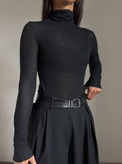 ROLÁK S PODÍLEM KAŠMÍRU black Velikost: one size S/M