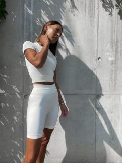 STAHOVACÍ KOMPLET šortky, top - off white Velikost: M/L