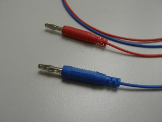 Přechodový kabel 2 mm - 4 mm 100 cm Barva: červená