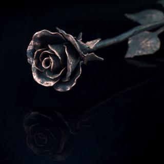 růžička měděná  kovaná růže měděná