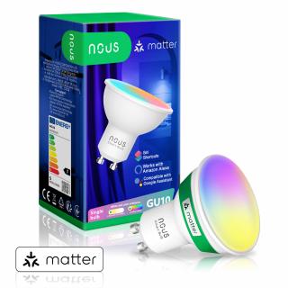 Nous P8 smart Tuya Wi-Fi RGB matter žárovka GU10