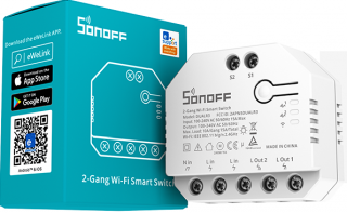 Sonoff Dual R3 POW  wifi spínač s měřením spotřeby energie