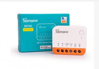 Sonoff Mini R4 extreme  wifi spínač s ovládacími kontakty
