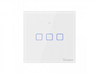 Sonoff TX2  designový wifi vypínač počet kanálů: Tříkanálový