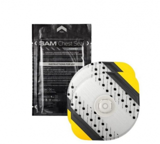 SAM Chest Seal COMBO - hrudní 1 krytí s ventilem/bez ventilu (2 ks kombinace)