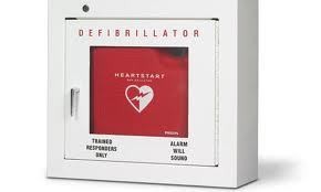 Skříňka s alarmem pro defibrilátor