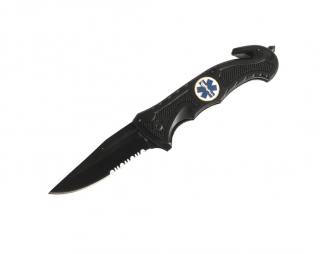 Záchranářský nůž MIL-TEC Barva: černá
